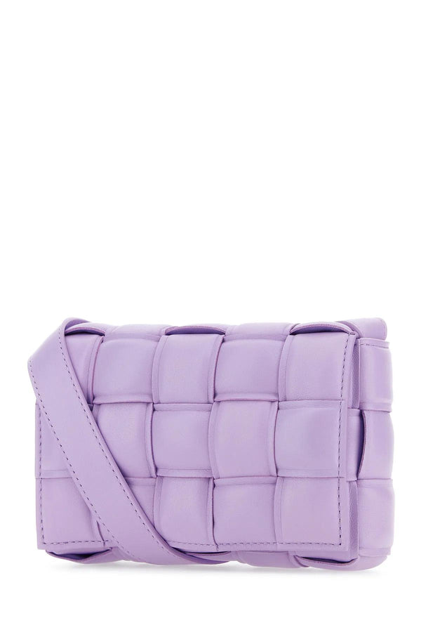 Bottega Veneta Lilac Nappa Leather Small Padded Cassette Crossbody Bag - Women