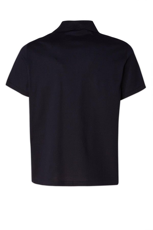 Saint Laurent Polo Shirt With Embroidered Logo In Cotton - Men