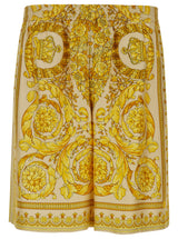 Versace Silk Barocco Champagne Print - Men