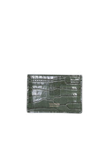 Tom Ford 4 Slots Crocodile Green Wallet - Men - Piano Luigi