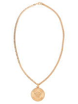 Versace Gold Brass Medusa Biggie Necklace - Men