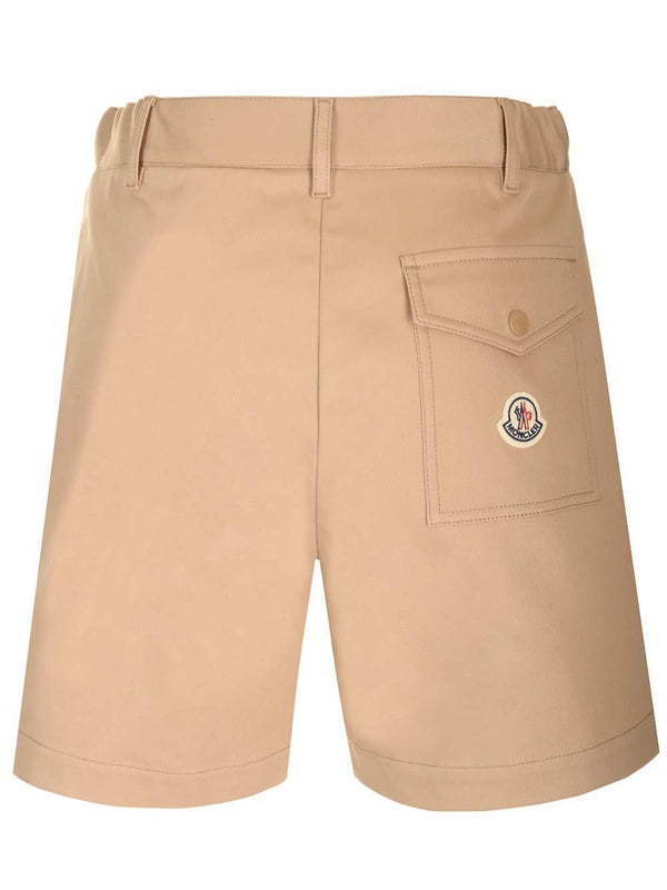Moncler Logo Patch Pleated Shorts - Women