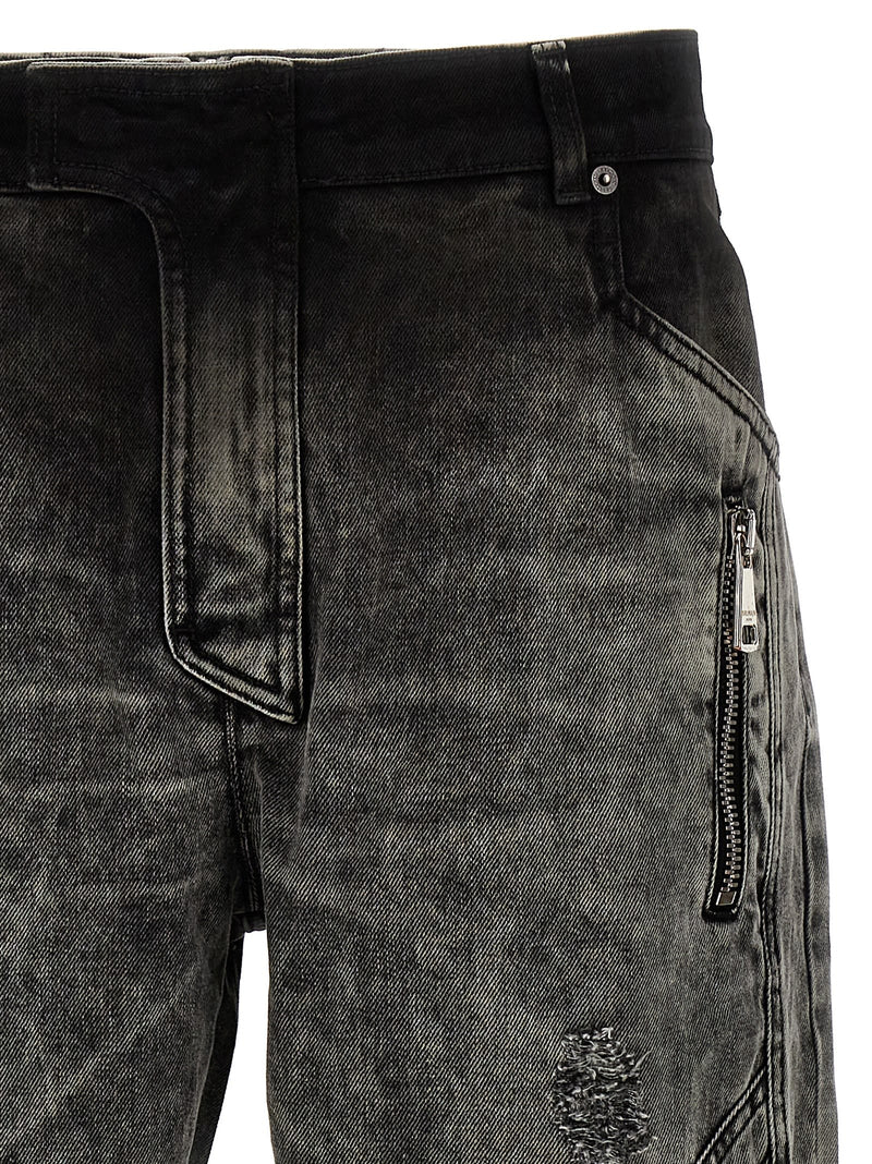 Balmain bleached Motor Denim Jeans - Men