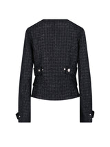 Versace Black Virgin Wool Blend Jacket - Women