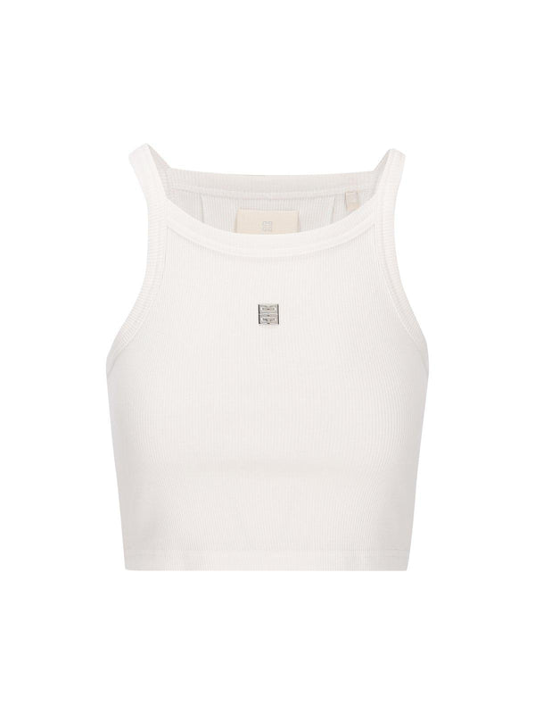 Givenchy 4g Plaque Cropped Tank Top - Women