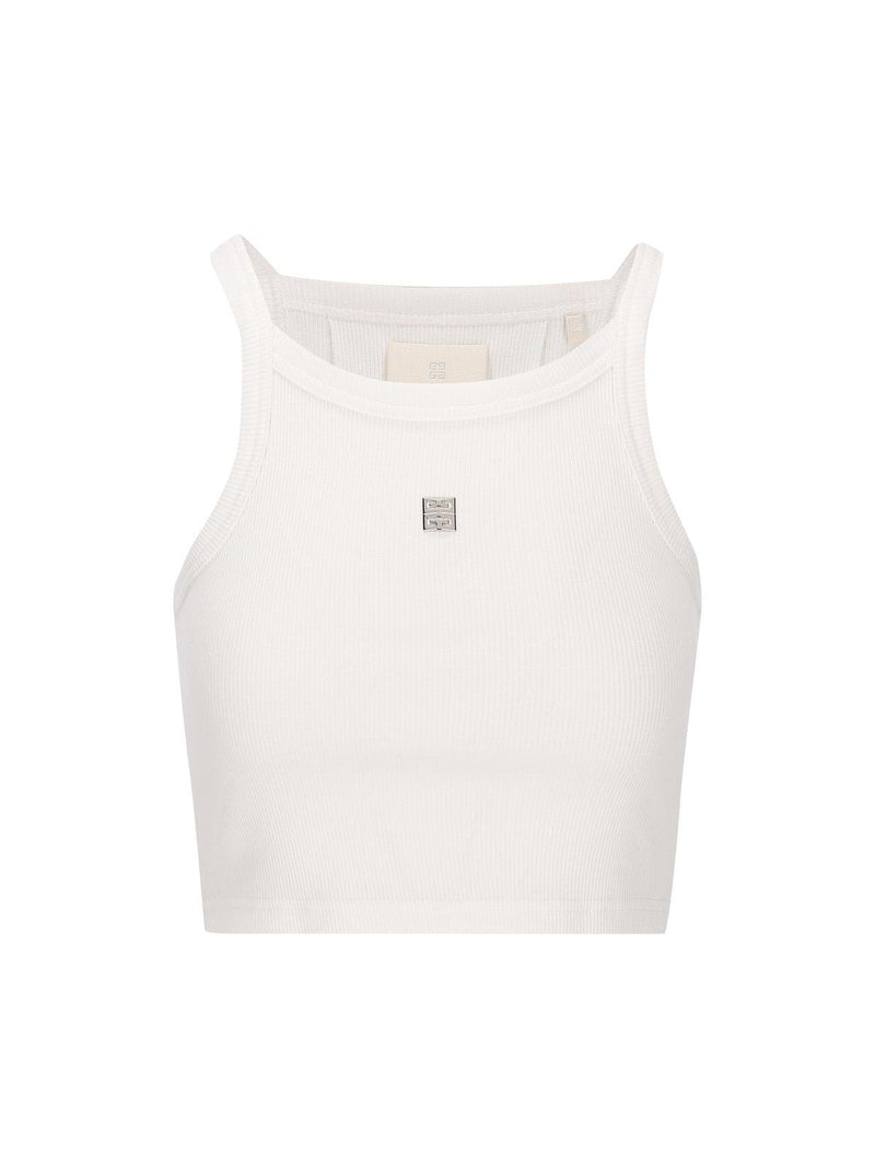 Givenchy 4g Plaque Cropped Tank Top - Women