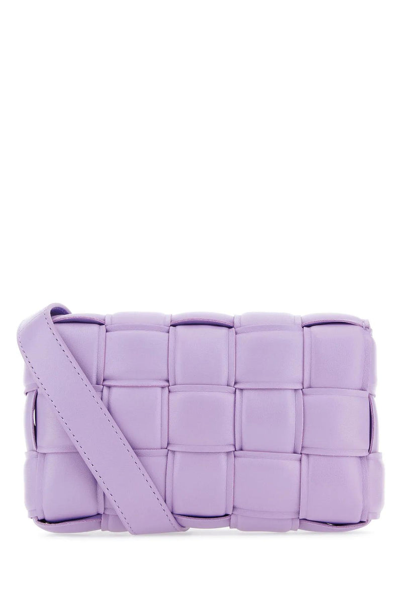 Bottega Veneta Lilac Nappa Leather Small Padded Cassette Crossbody Bag - Women