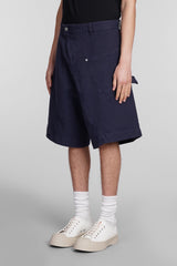 J.W. Anderson Shorts In Blue Cotton - Men