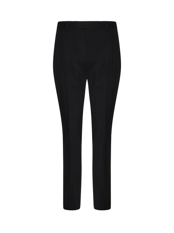 Saint Laurent Iconic Le Low-waisted Wool Tuxedo Trousers - Men