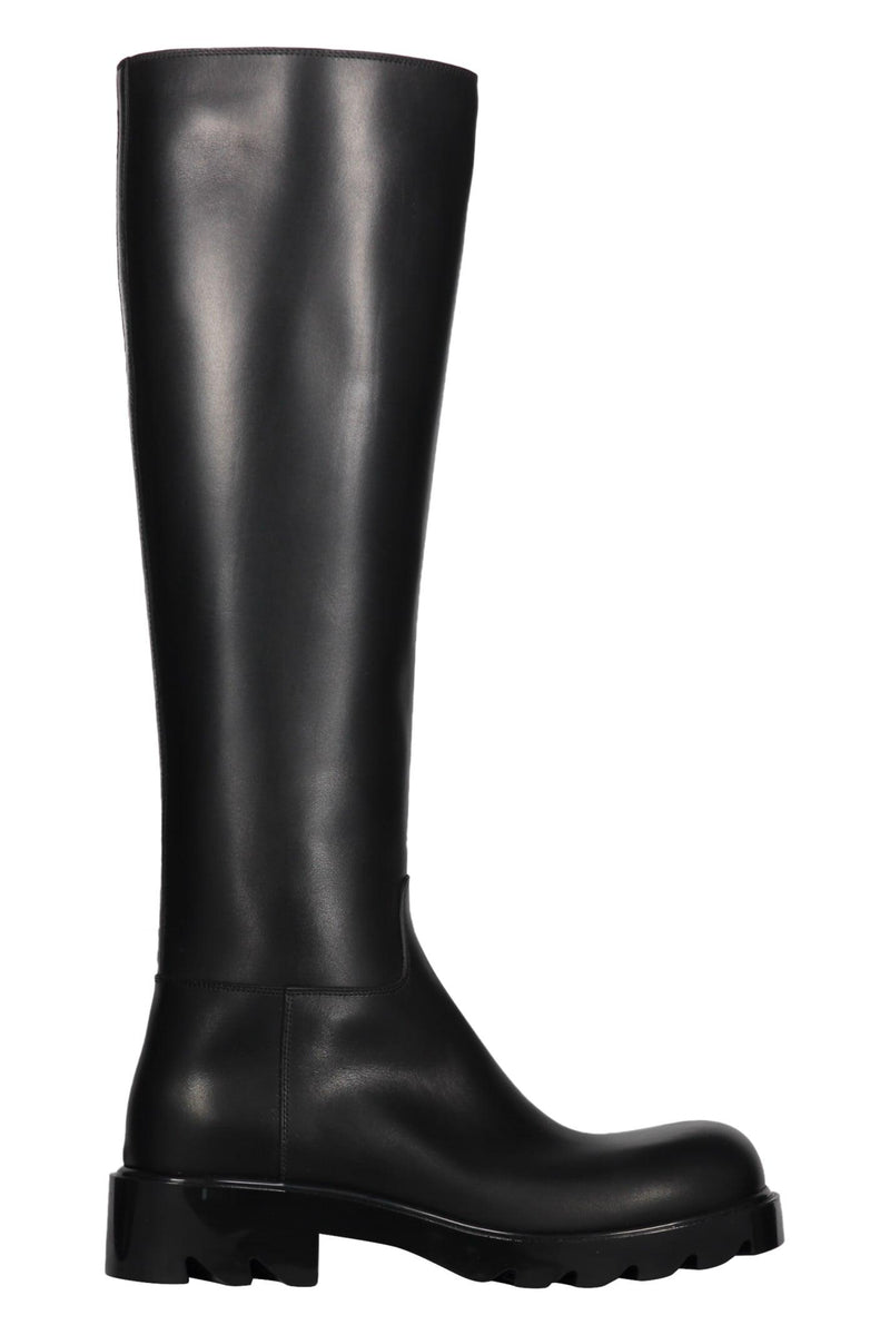 Bottega Veneta Strut Leather Boots - Women - Piano Luigi