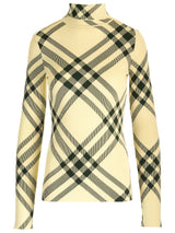 Burberry Check Print Turtleneck - Women