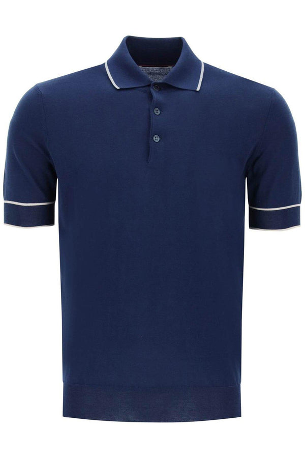 Brunello Cucinelli Knitted Short-sleeved Polo Shirt - Men