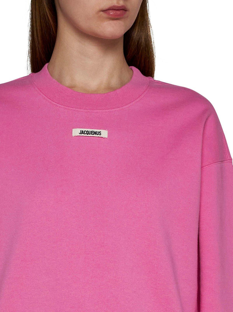 Jacquemus Logo Patch Cropped Sweatshirt - Women