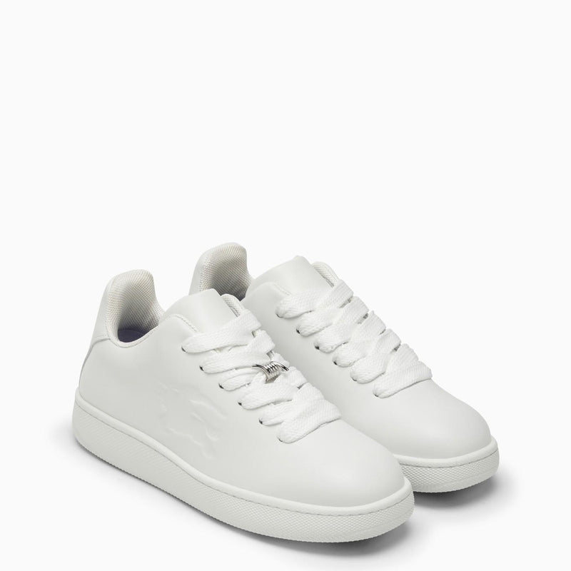 Burberry Box White Leather Trainer - Men