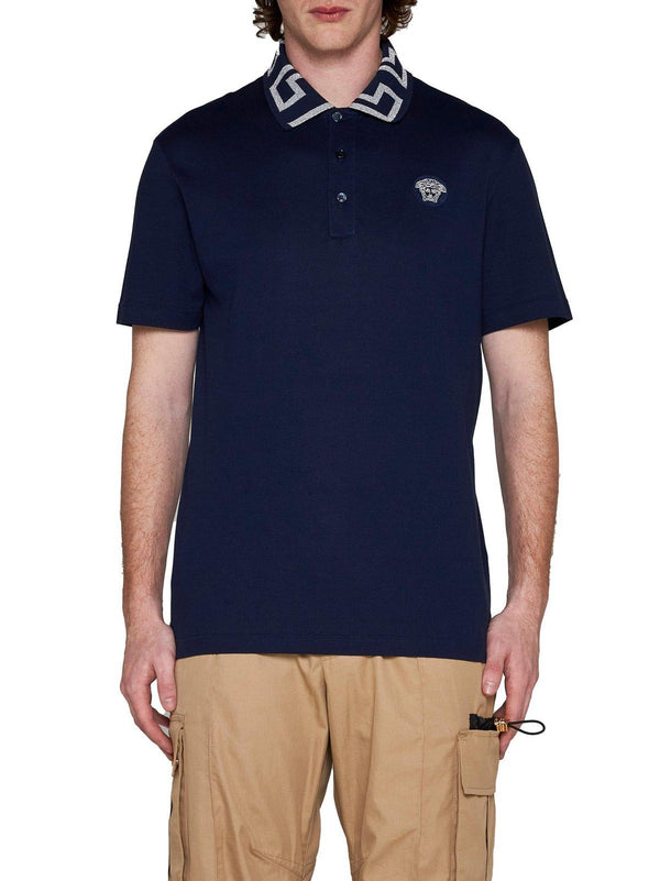 Versace Medusa Embroidered Polo Shirt - Men