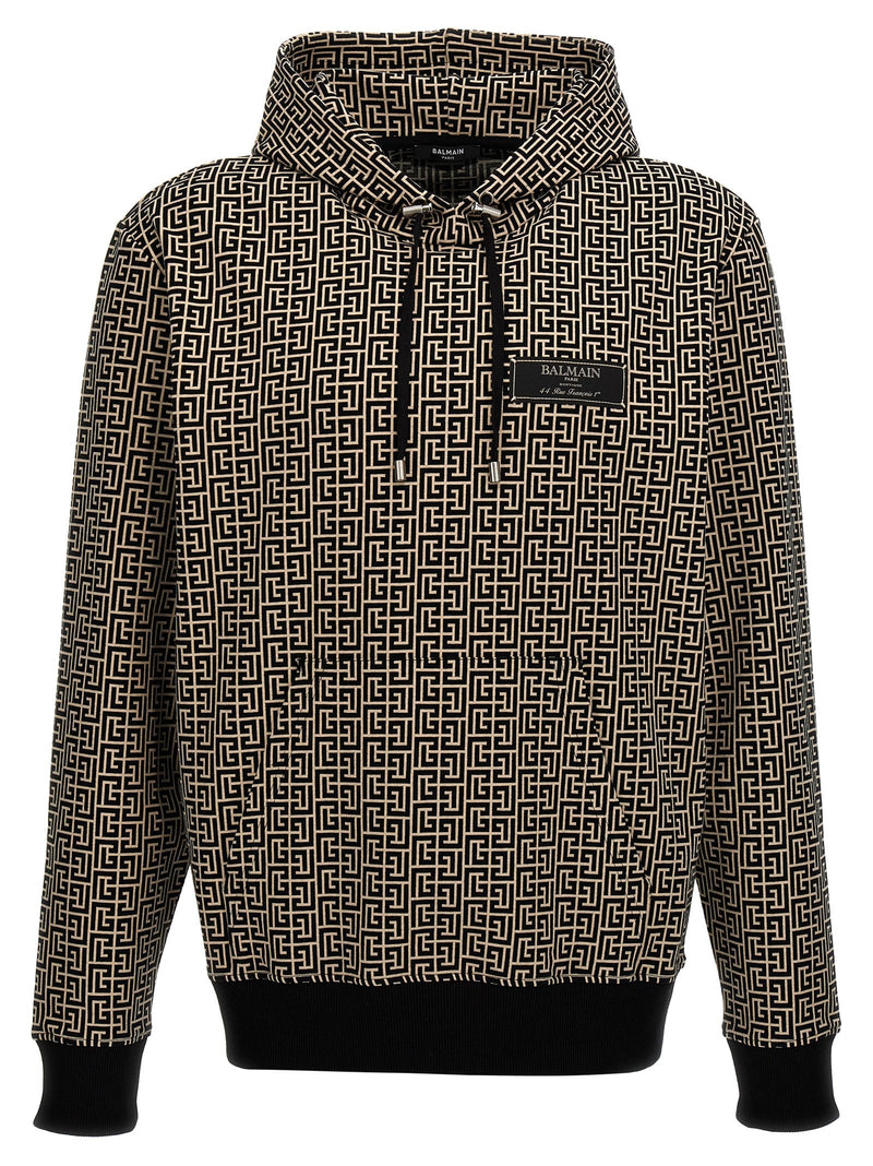 Balmain monogram Hoodie - Men