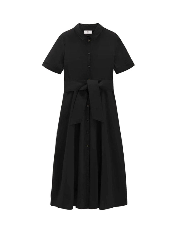 Tie-waist Short-sleeved Shirt Dress Woolrich - Women