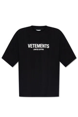 VETEMENTS Logo Printed Crewneck T-shirt - Women