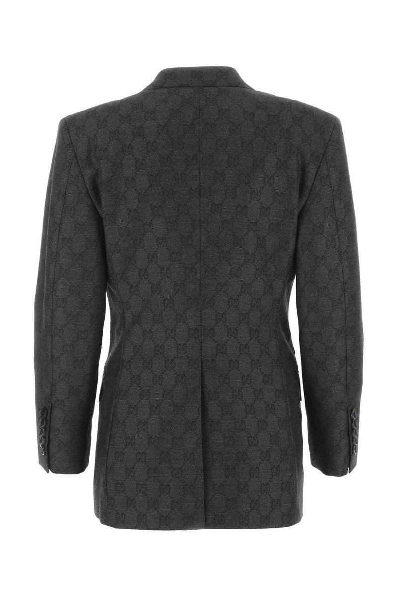 Gucci Gg Jacquard Double-breasted Jacket - Women