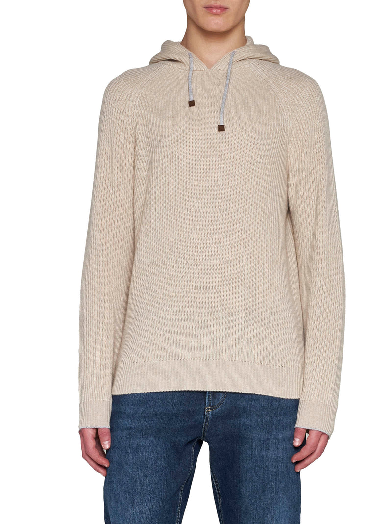 Brunello Cucinelli Sweatshirt Style In Cashmere Rib - Men