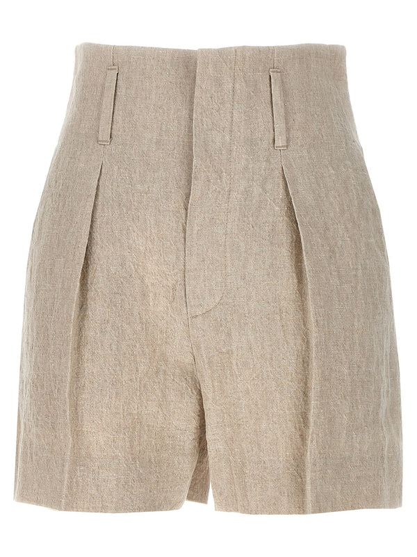 Brunello Cucinelli Wrinkled Canvas Short - Women