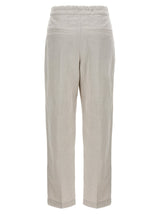 Brunello Cucinelli Linen Cotton Trousers - Women