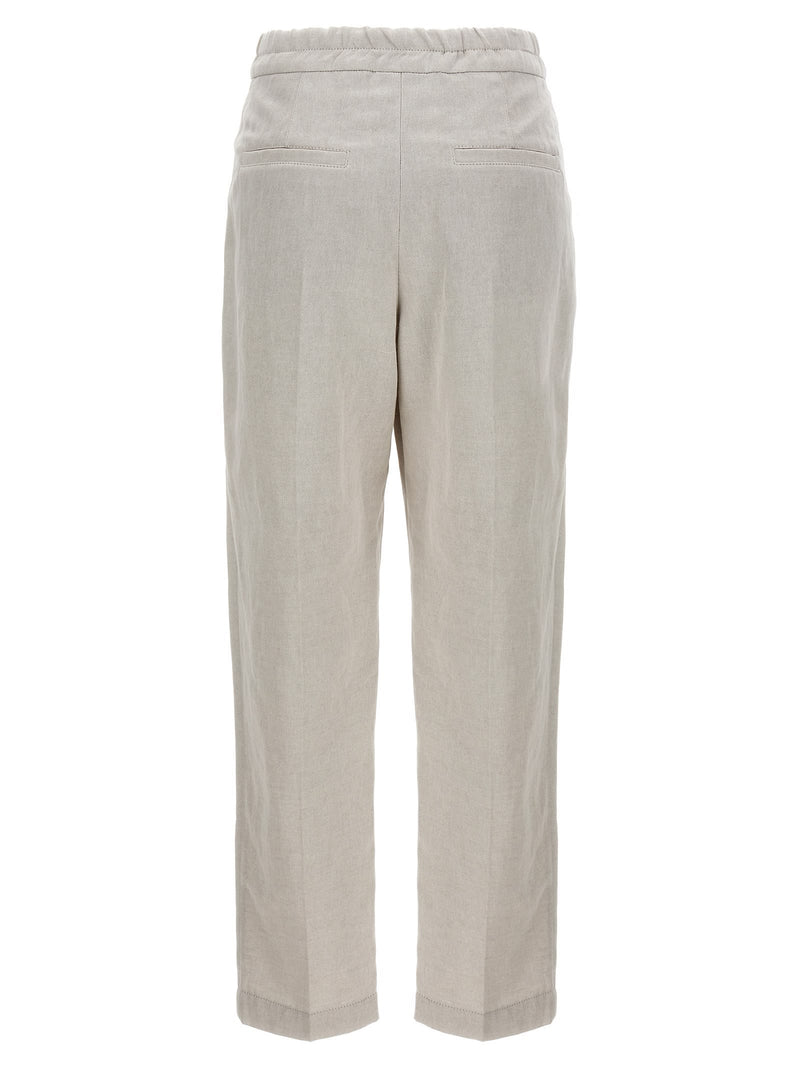 Brunello Cucinelli Linen Cotton Trousers - Women