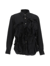 Comme des Garçons Appliqu Etailed Long-sleeved Buttoned Shirt - Women - Piano Luigi