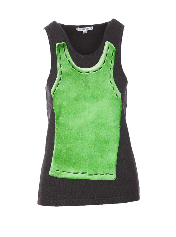 J.W. Anderson Clay Trompe Loeil Print Tank Top - Women