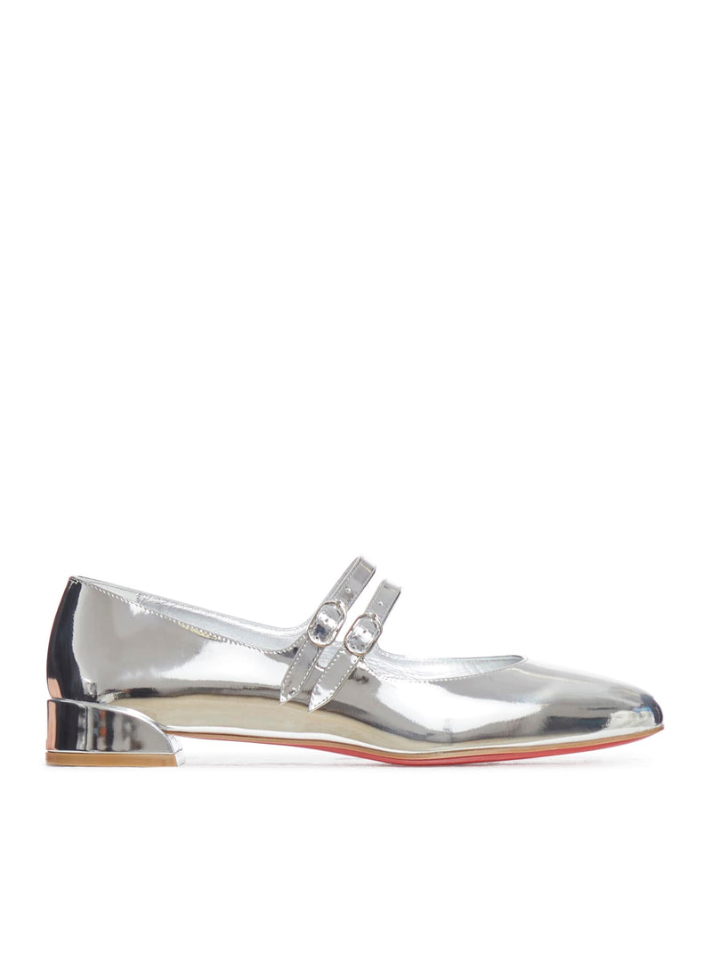 Christian Louboutin Sweet Jane Flat Specchio/lining Silver/lin Silver - Women