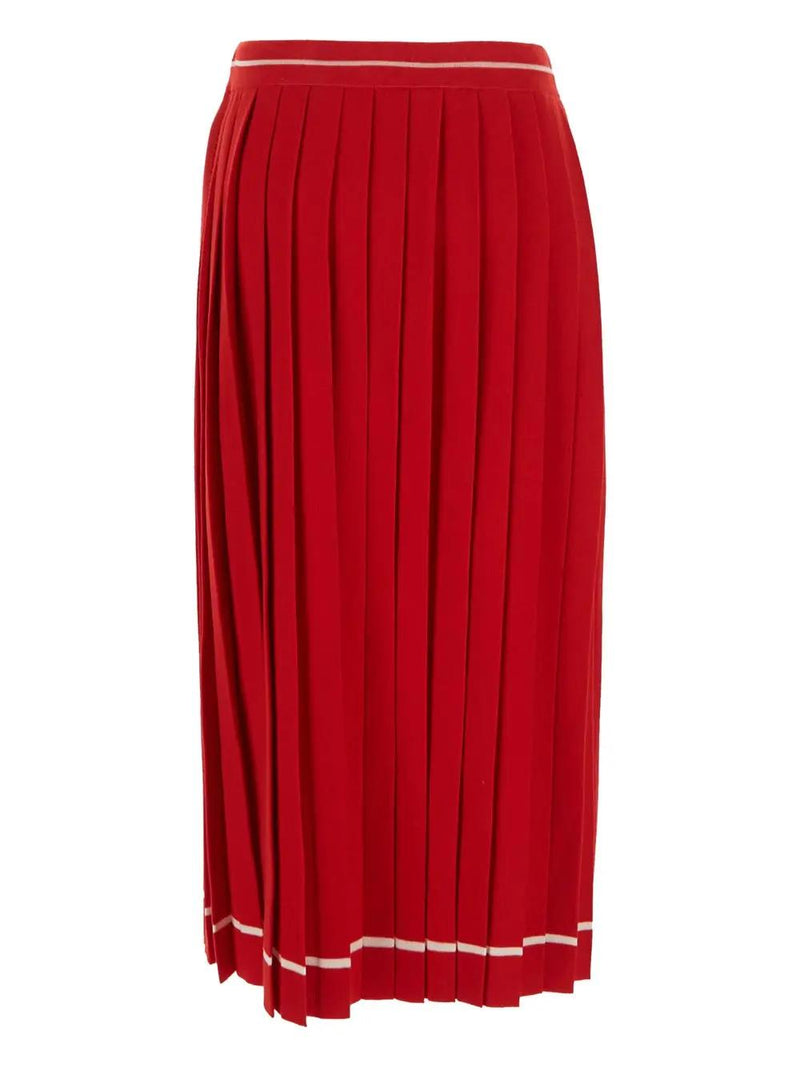 Gucci Pleated Wool Skirt - Women