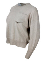 Brunello Cucinelli Long-sleeved Crewneck Sweater In Fine Cashmere - Women