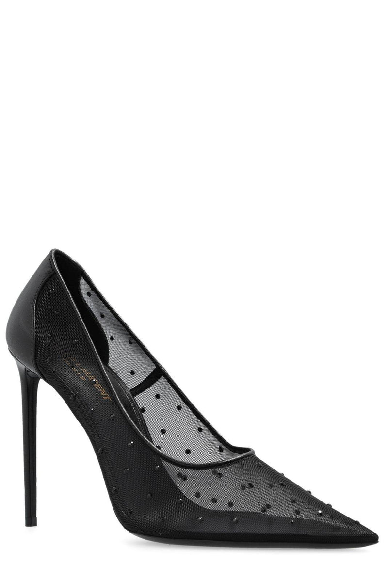 Saint Laurent Anja Pointed Toe Pumps - Women