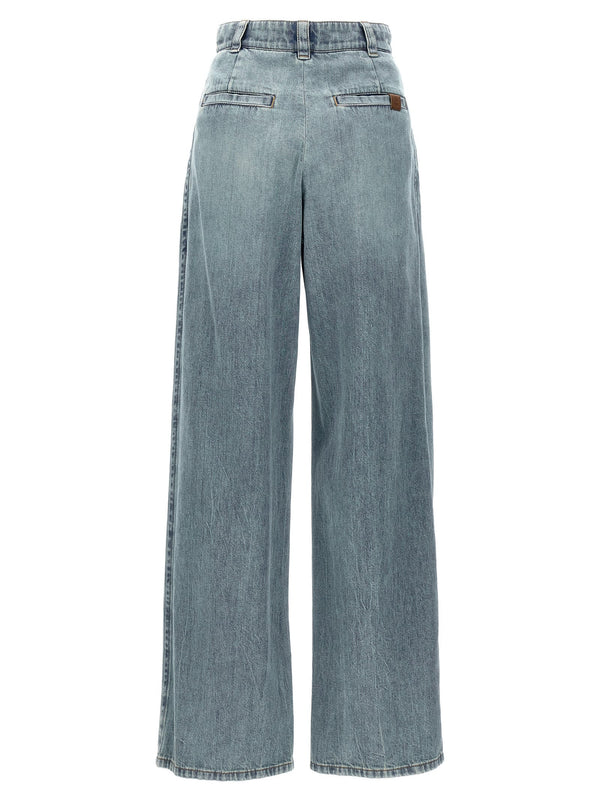 Brunello Cucinelli Wide Leg Jeans Pences - Women