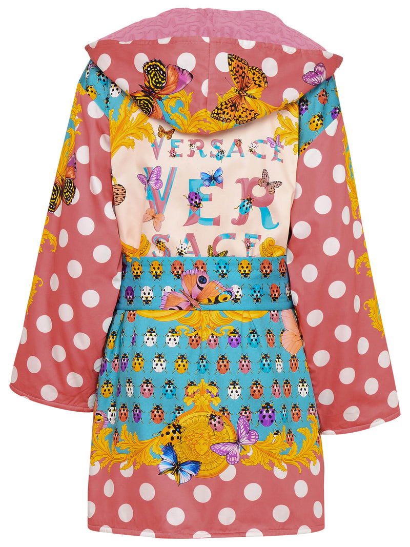 Versace Multicolor Cotton Bathrobe - Women