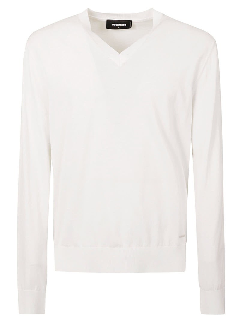 Dsquared2 V-neck Knit Pullover - Men