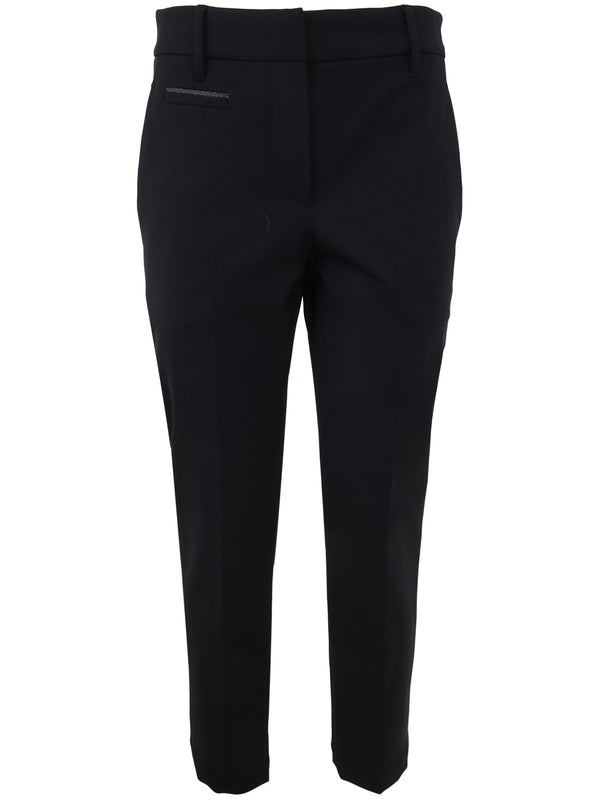 Brunello Cucinelli Boyfriend Cigarette Trousers - Women