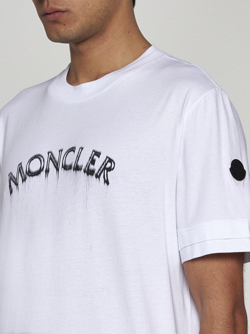 Moncler Logo Cotton T-shirt - Men