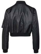 Versace Black Nylon Bomber Jacket - Women