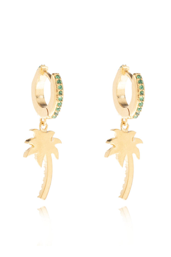 Palm Angels Earrings With Logo - Women