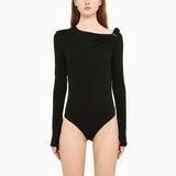 Versace Black Viscose Bodysuit - Women - Piano Luigi