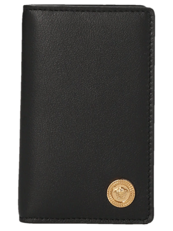 Versace Medusa Plaque Bi-fold Wallet - Men