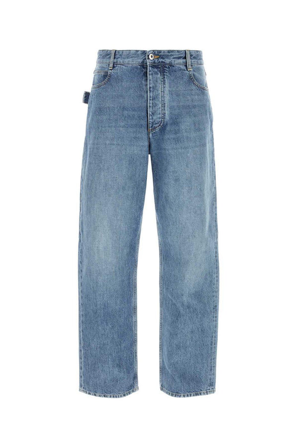Bottega Veneta Washed Wide Leg Denim Jeans - Men