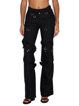 Off-White Wool Blend Cargo Zip Trousers - Women