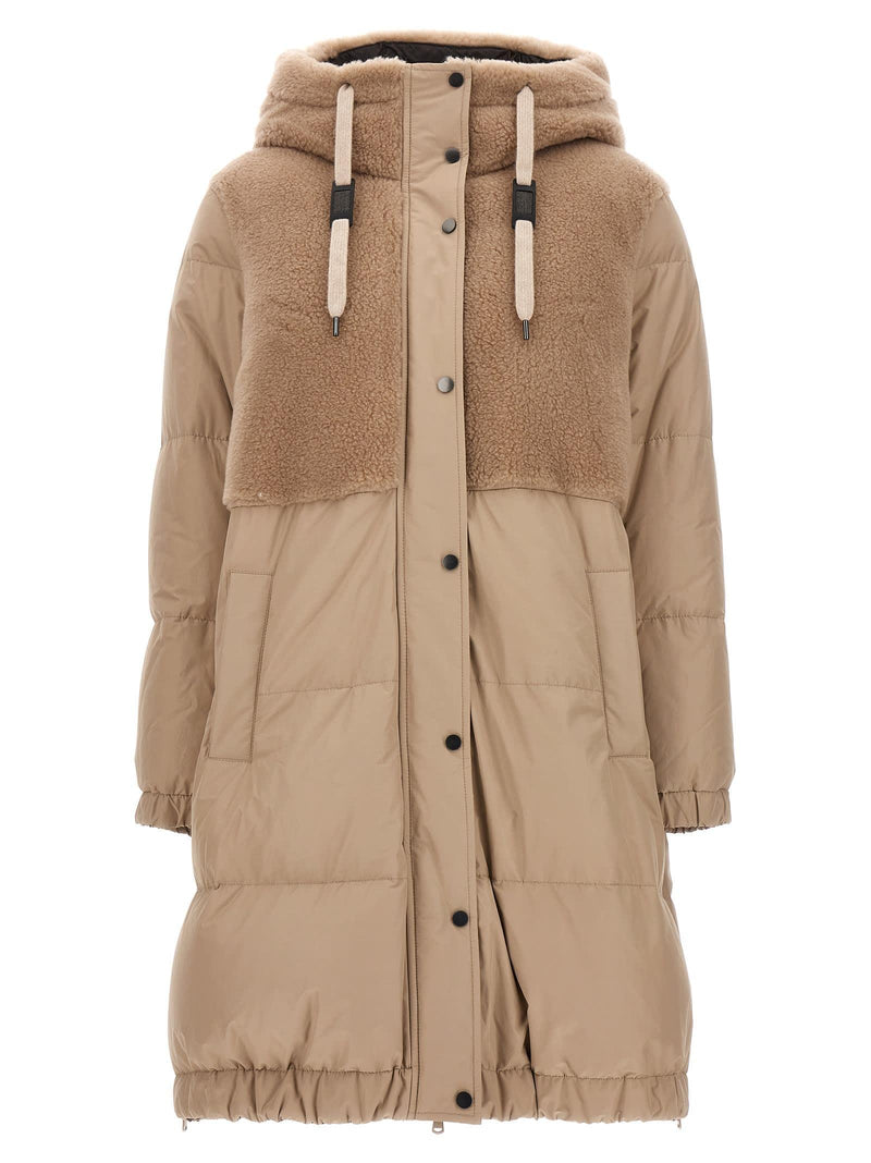 Brunello Cucinelli Teddy Detail Down Jacket - Women - Piano Luigi