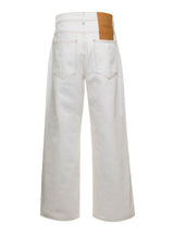 Jacquemus White la De Nîmes Oversize Jeans In Cotton Woman - Women