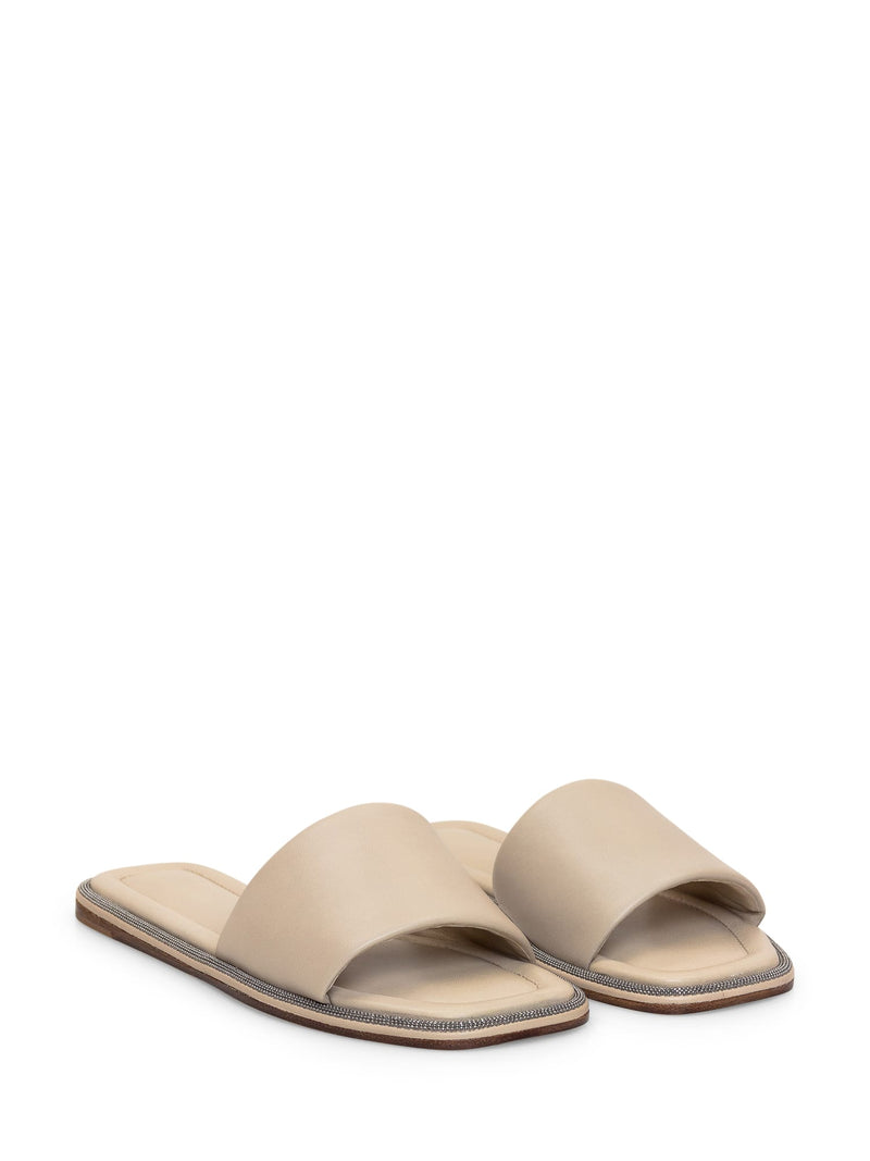 Brunello Cucinelli Leather Flat - Women