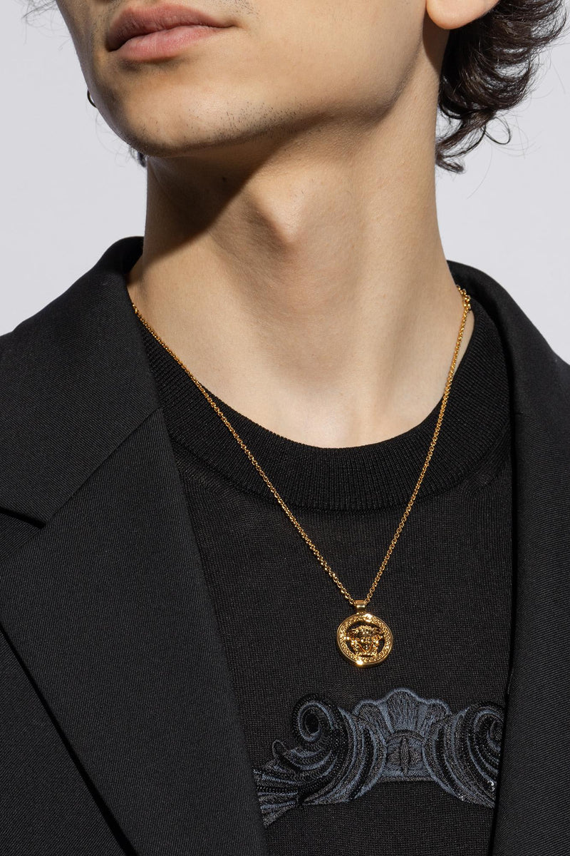 Versace Pearl-embellished Necklace - Men