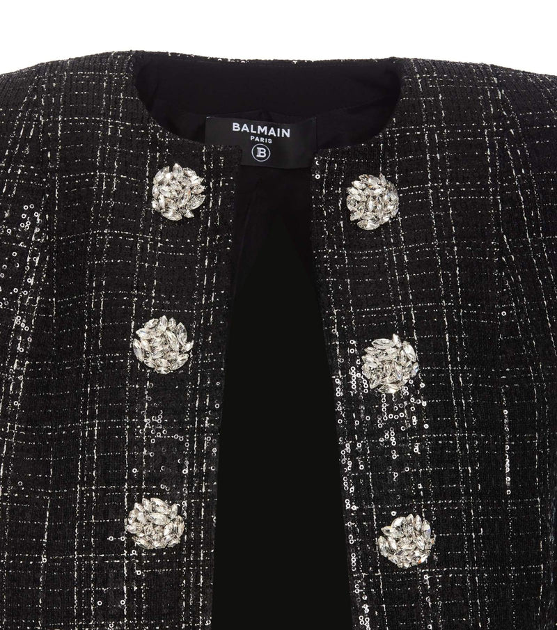 Balmain Sequins Tweed Jacket - Women - Piano Luigi