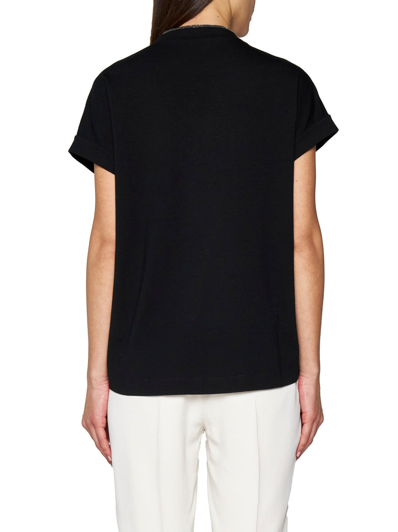 Brunello Cucinelli Precious Neckline T-shirt - Women